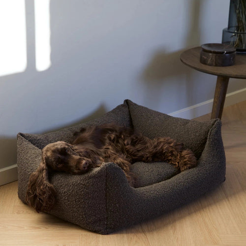 Billy Boucle seng - mocca - Petstudio.dk