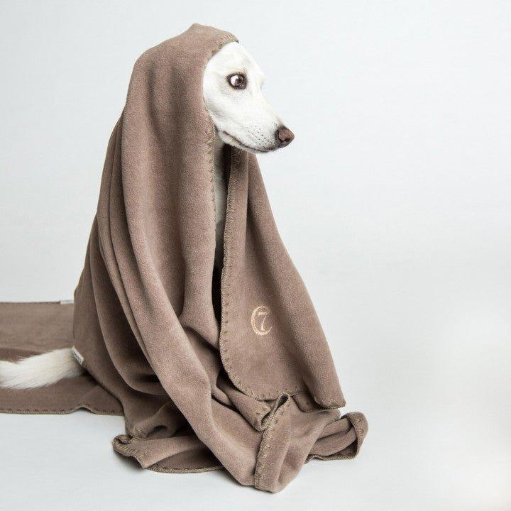 Fleece tæppe - brun - Petstudio.dk
