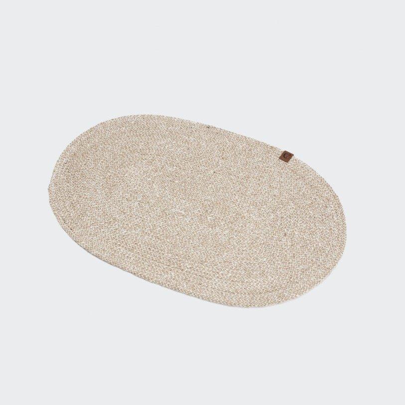 Fodermåtte - Jute Natur/Fløde - Petstudio.dk